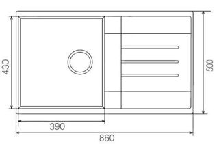 Мойка кухонная Акватон Верона 86 см кофе